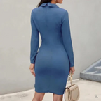 Anita Effortless Cocktail Dress with Buttons Chic Silhouette Collection
