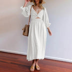 Josefina Statement French Dress with Ruffle Sleeves Boutique Collection