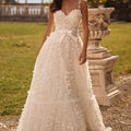 Floral Lace A-Line Prom Dress