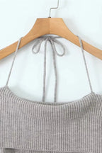 Lace-Up Straps Slim Fit Mini Dress
