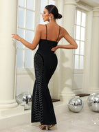Dolly Bandage Rhinestone Gown