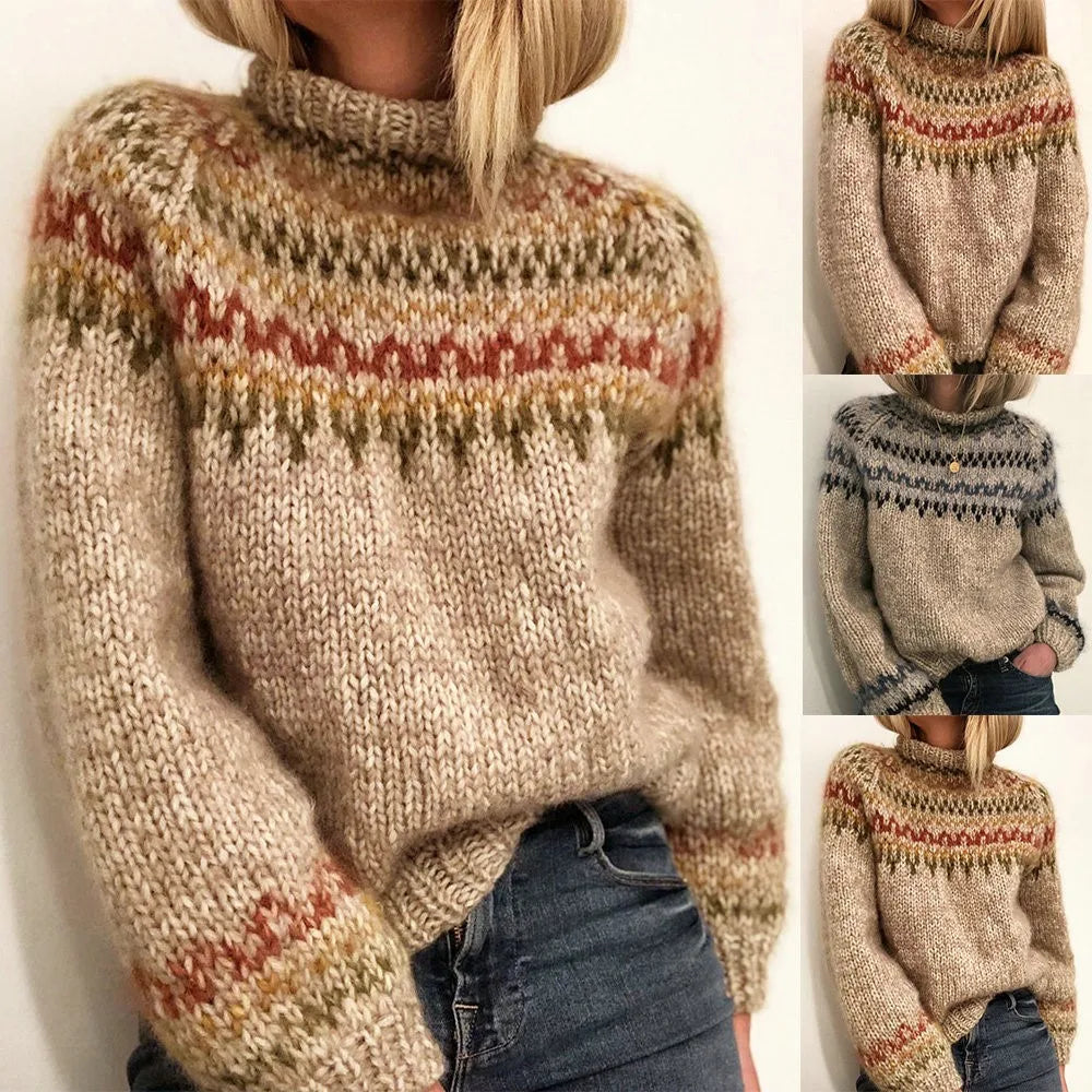| Knitted sweater in color