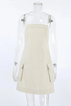 Backless Sleeveless Loose Mini Dress