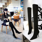 Sexy Slim Over the Knee Suede Winter Boots - Keep Warm