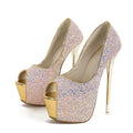 Peep Toe Extreme High Heels for Party Nightclub Stripper Pole Dancing