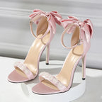 Sexy String Bead Thin High Heels Women Sandals