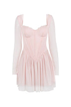 Elegant Long Sleeve Mini Dress