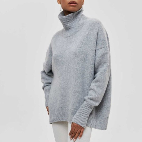 | Turtleneck Sweater in Luxe Material