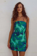 Strapless Sleeveless Slim Fit Mini Dress