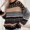 | Knitted sweater with contrast