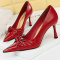 Red Women Pumps High Heels Stilettos 8 Cm Pointed Women