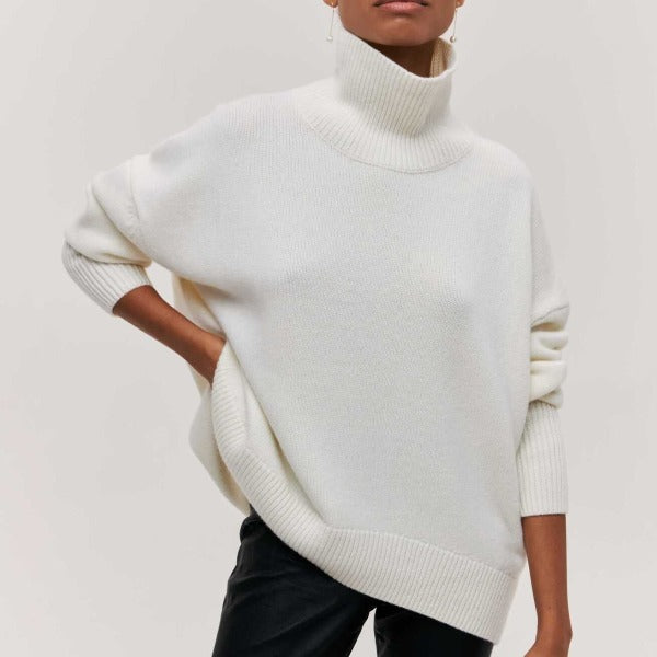 | Turtleneck Sweater in Luxe Material