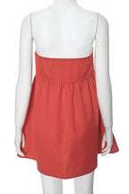 Strapless Sleeveless Loose High Waist Mini Dress