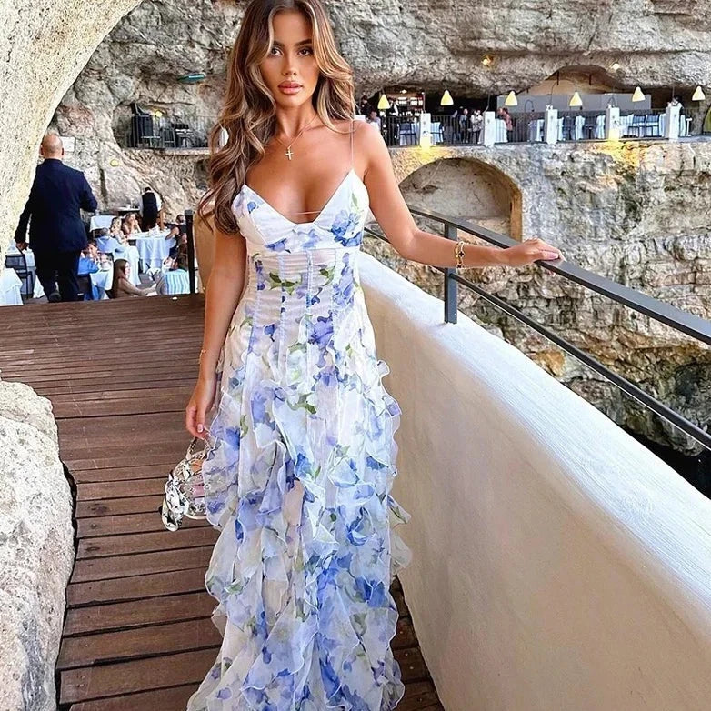 Adelaida Premium Dress with Print Chic Silhouette Collection