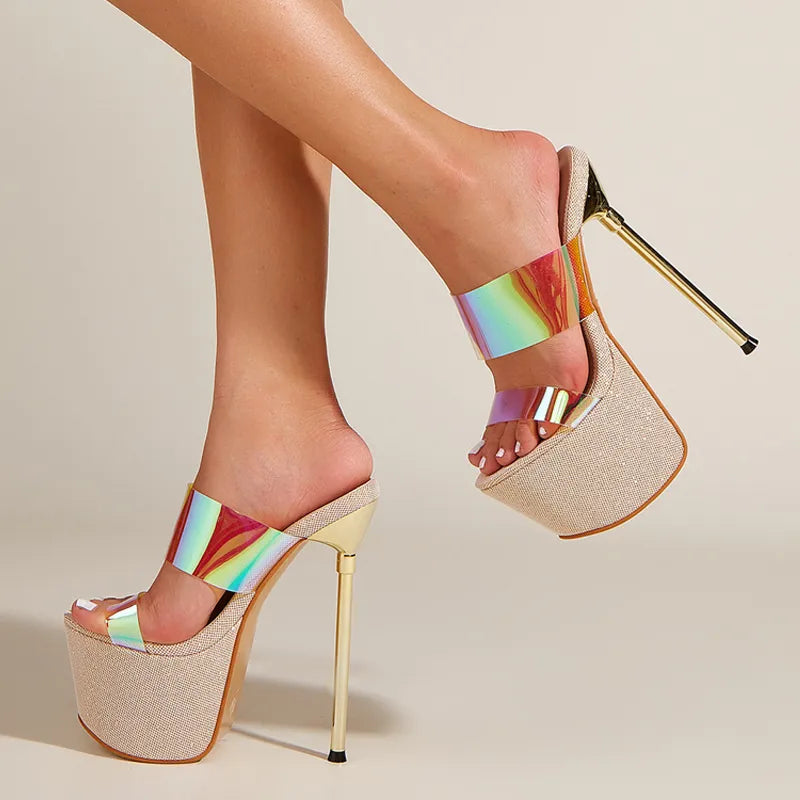 Bling Platform High Heels with Runway Style