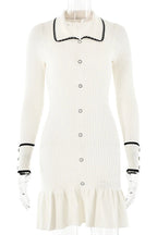Elegant Slim Bodycon Long Sleeve Mini Dress