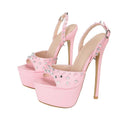 Peep Toe Pole Dance High Heels Sandals for Women