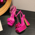 Ultra High Heel Platform Sandals for Women on the Runway