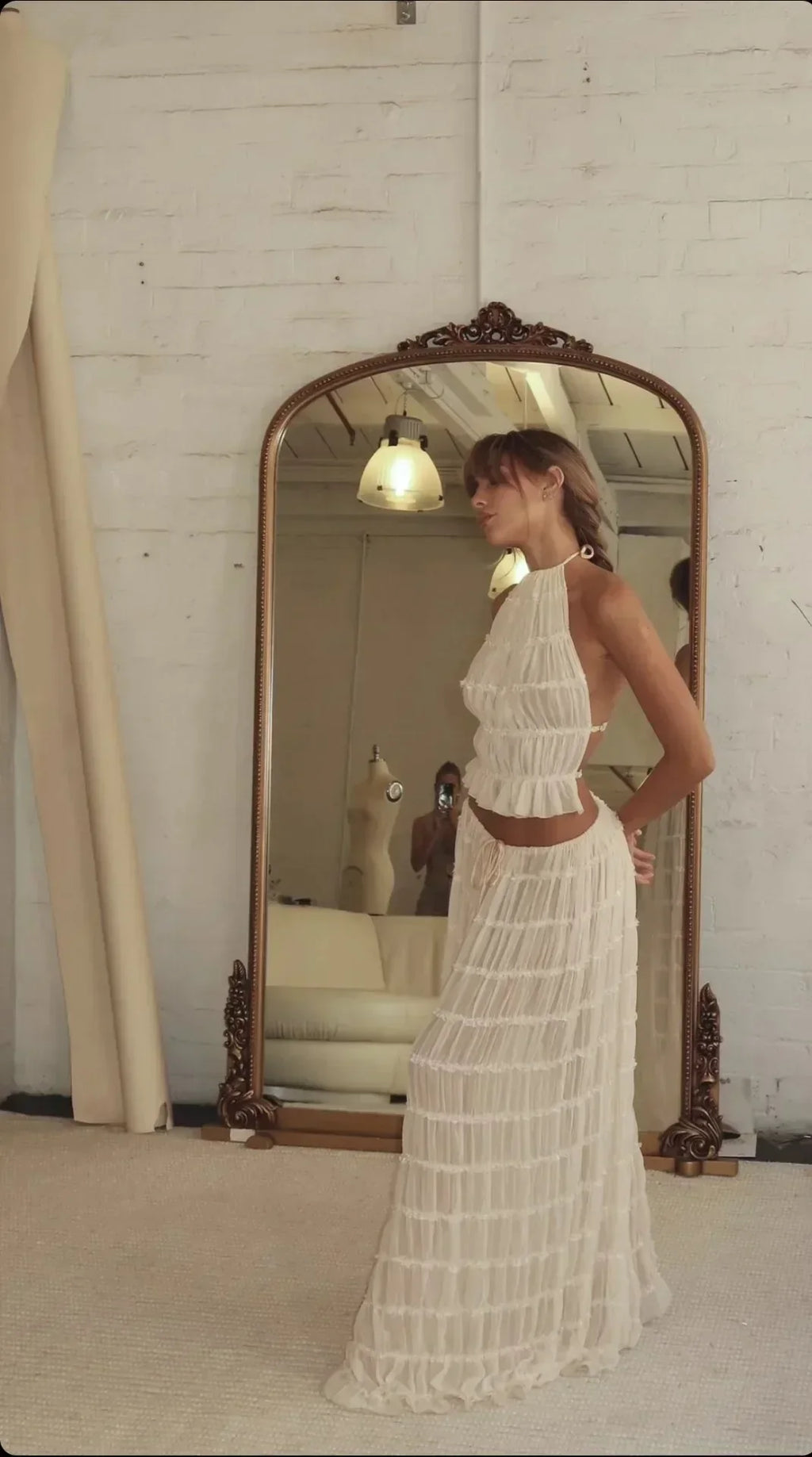 Eva Statement Long Lace Dress for Ceremony Everyday Luxe Edit