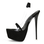 Snake Print Back Strap Platform Sandals with Thick Bottom and Open Toe for Party Nightclub Stripper Heels
