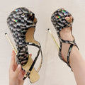 Peep Toe Hollow Out Platform Sandals with Super Stiletto Heels
