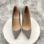 Flock Pointy Toe High Heels for Sexy Women