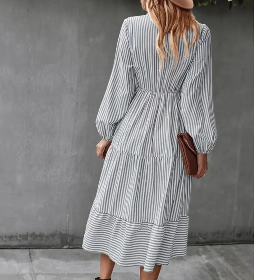 | Stripe Maxi Dress