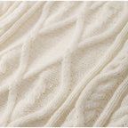 Thick Twisted Sweater Women Autumn Long Sleeve O-neck Female Knitted Pullover Solid Casual Loose Lady Kintwear Tops