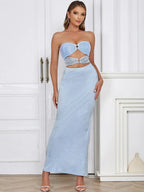 Martha Strapless Sequin Dress
