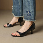 Dahlia | Leather Heels