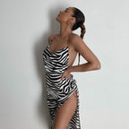 Undercover Open Back Satin Maxi Dress