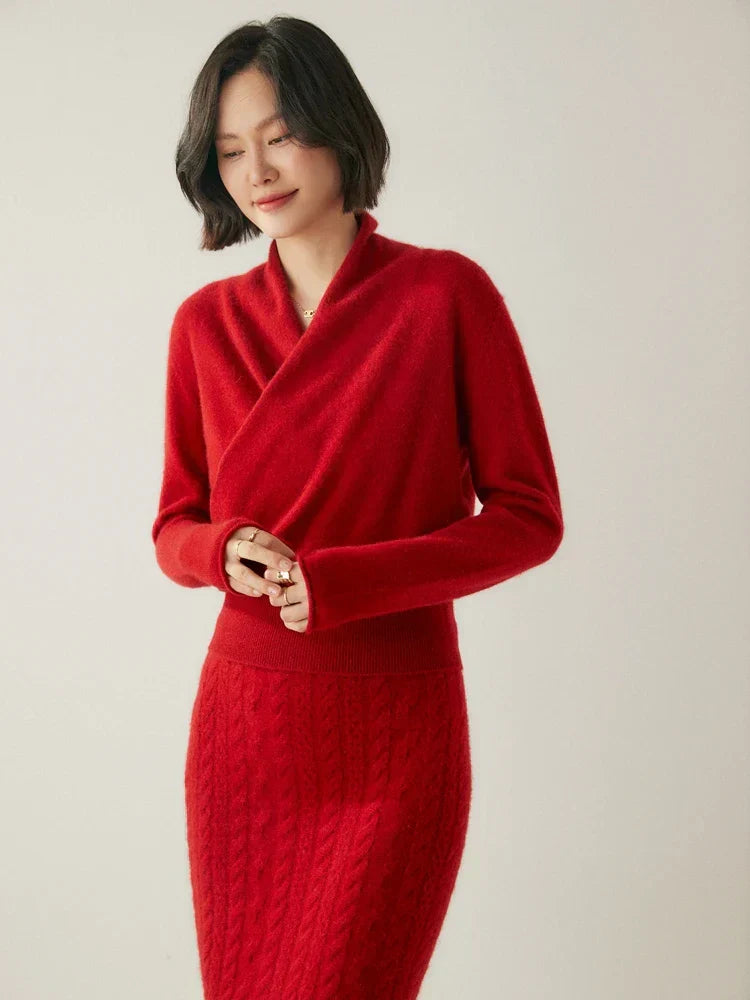 | Women's Wrap Crossover Sweater