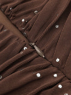 Trixie Sequin Maxi Dress with Gloves