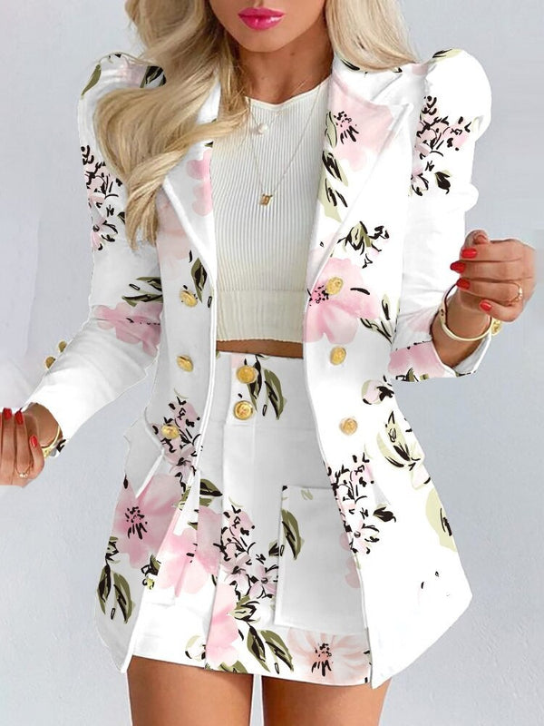 | Women's Blazer and Skirt Set