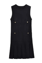 Sleeveless High Waisted Mini Dress
