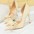 Bowknot Women Pumps High Heels Sexy Party Stilettos Office Shoes