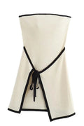 Strapless Sleeveless Mini Dress