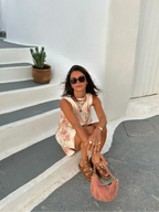 Fabiana Minimalist Mini Dress with Flowers Chic Silhouette Collection
