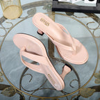 Luxury high-temperament ladies sandals, flip flops, and heels