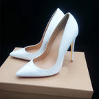 Black Yellow Red Extreme 12cm Thin High Heels