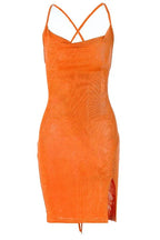 Spaghetti Strap Backless Mini Dress