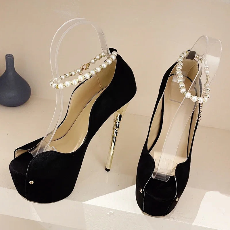Thin High Heels Pumps for Women Wedding Party Prom Sandals