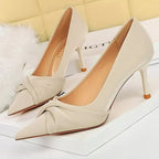 Bow-knot Stiletto High Heels Women Shoes