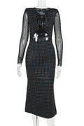 Sequins Maxi Dress with Hollow Out Detail