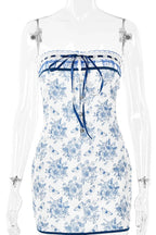 Printed Off-Shoulder Mini Dress