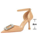 Luxury Women's Sandals Heels for Lady Banquets - Summer Kitten Heels