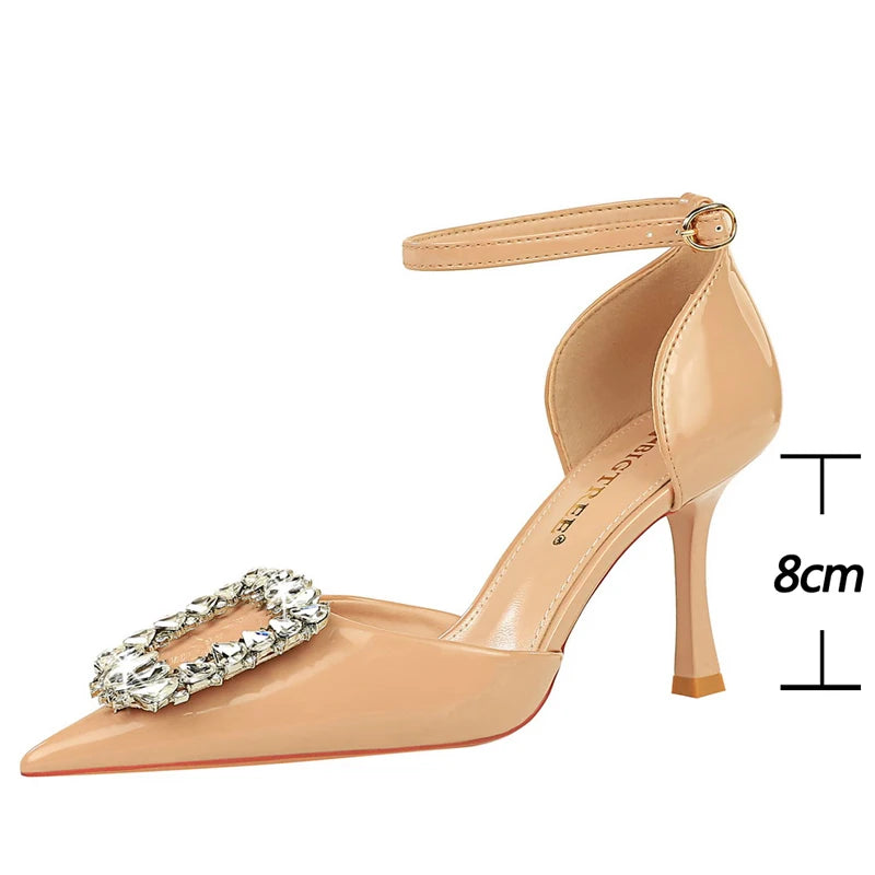 Luxury Women's Sandals Heels for Lady Banquets - Summer Kitten Heels