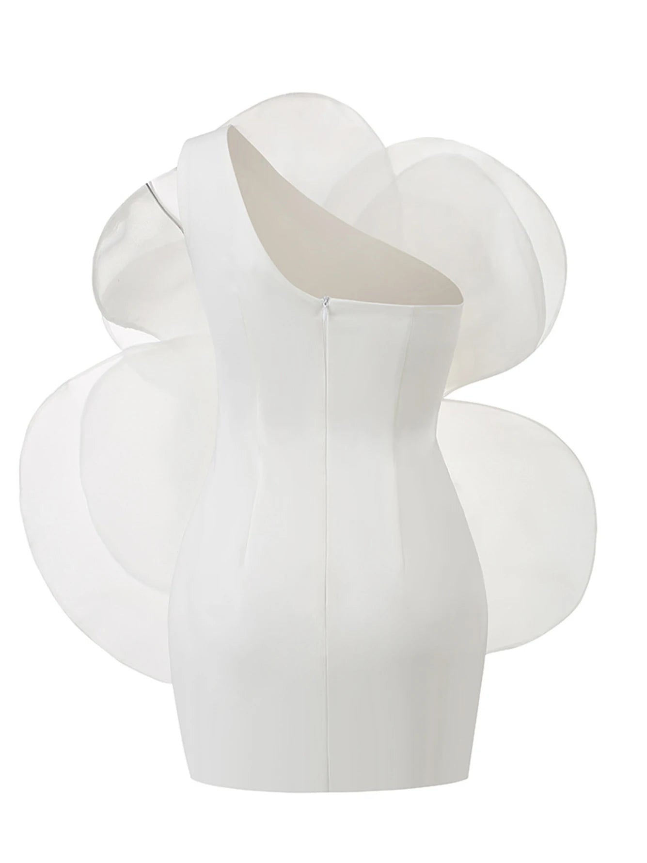 Maria One Shoulder Dress with Large Flower