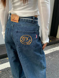 Vintage Y2k Baggy Jeans Women Hip-hop Blue Harajuku Denim Trousers Retro Oversized Casual Streetwear Jeans Aesthetic