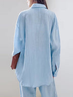 Shirt & Pants Blue Two Piece Set